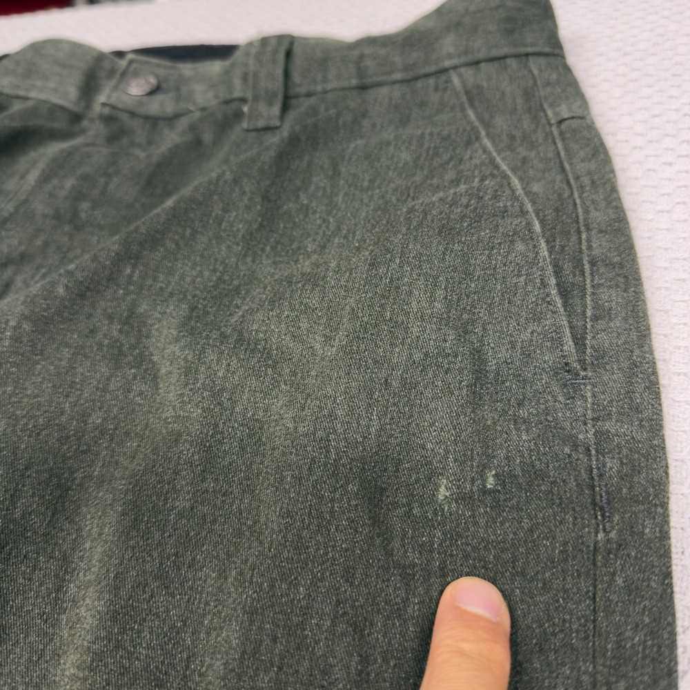 Volcom Pants Mens 33x31 Green Cotton Blend Chino Straight Fit Skater Casual - Picture 6 of 11
